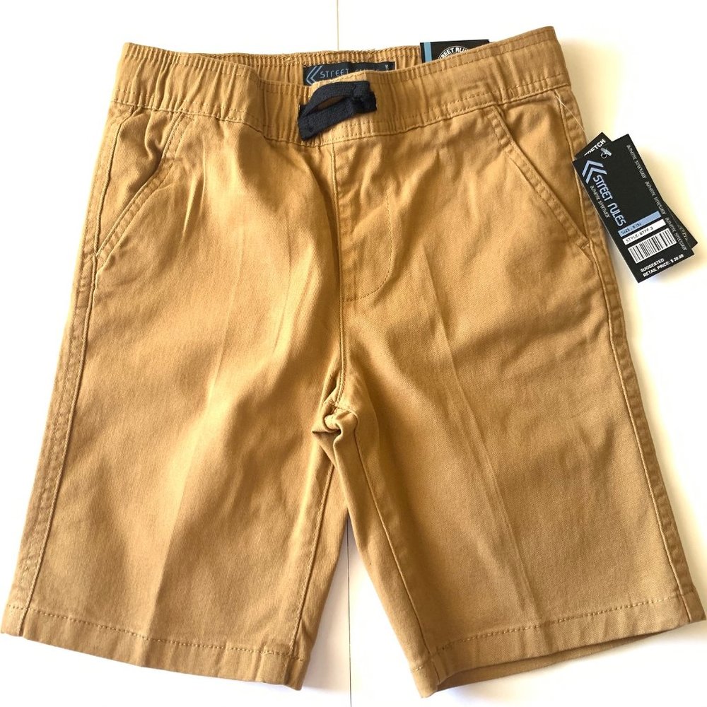 BOY'S STRETCH TWILL PULL ON SHORTS